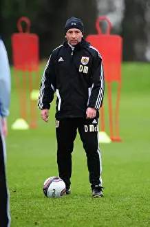 Derek McInnes Leading Bristol City Football Club Training Session at Memorial Stadium