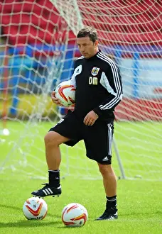 Derek McInnes Leading Bristol City Football Club Training Session during Scotland Tour, July 2012