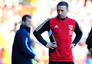 Bristol City V Blackpool Prints: Derek McInnes Leads Bristol City at Ashton Gate Stadium Against Blackpool, 2012