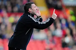 Derek McInnes Leads Bristol City Against Cardiff City at Ashton Gate Stadium, March 10, 2012