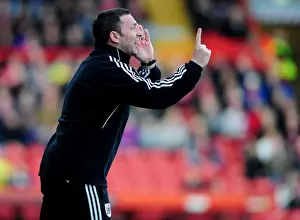 Bristol City V Cardiff City Prints: Derek McInnes Leads Bristol City Against Cardiff City at Ashton Gate Stadium