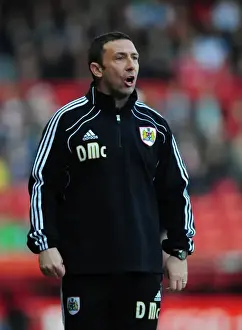 Bristol City V Cardiff City Prints: Derek McInnes Leads Bristol City Against Cardiff City at Ashton Gate Stadium, March 2012