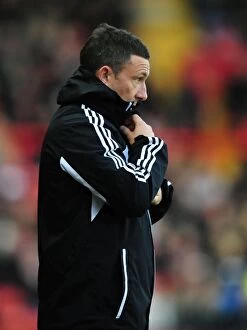 Images Dated 27th October 2012: Derek McInnes Leads Bristol City in Championship Clash against Hull City, October 2012