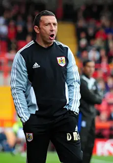 Bristol City V Birmingham City Prints: Derek McInnes Leads Bristol City in Championship Clash against Birmingham City at Ashton Gate Stadium - 23/10/2011