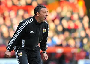 Derek McInnes Leads Bristol City in Championship Clash against Blackpool, November 2012