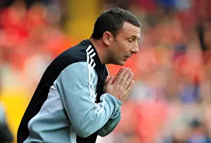 Bristol City V Birmingham City Prints: Derek McInnes Leads Bristol City in Championship Match against Birmingham City at Ashton Gate Stadium - 23/10/2011