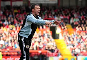 Bristol City V Birmingham City Prints: Derek McInnes Leads Bristol City in Championship Match against Birmingham City at Ashton Gate Stadium (October 23)