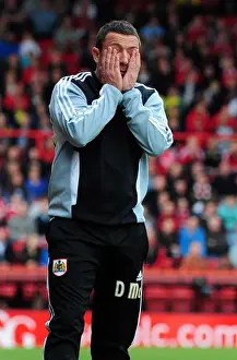 Bristol City V Birmingham City Prints: Derek McInnes Leads Bristol City in Championship Match against Birmingham City at Ashton Gate Stadium (October 23)