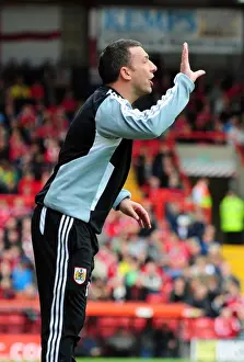 Bristol City V Birmingham City Prints: Derek McInnes Leads Bristol City in Championship Match against Birmingham City at Ashton Gate Stadium (October 23)