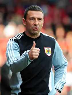 Bristol City V Birmingham City Prints: Derek McInnes Leads Bristol City in Championship Match against Birmingham City at Ashton Gate Stadium (October 23)
