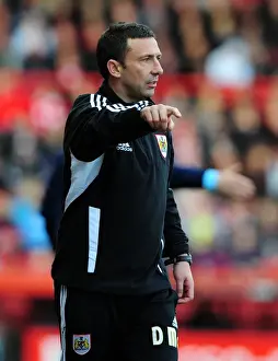 Bristol City V Burnley Prints: Derek McInnes Leads Bristol City in Championship Match against Burnley at Ashton Gate Stadium - 05/11/2011