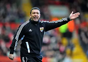 Bristol City V Derby County Prints: Derek McInnes Leads Bristol City in Championship Showdown Against Derby County