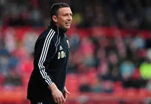 Bristol City V Derby County Prints: Derek McInnes Leads Bristol City Against Derby County at Ashton Gate Stadium, March 2012