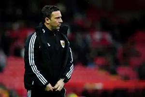 2012 Prints: Derek McInnes Leads Bristol City Against Leicester City in Championship Clash