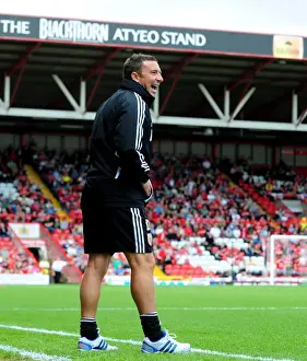 Louis Carey Testimonial Prints: Derek McInnes Leads Bristol City in Louis Carey's Testimonial Match (2012)