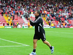 Framed Print : Derek McInnes Leads Bristol City in Louis Carey's Testimonial Match, 2012 Framed Print : Derek McInnes Leads Bristol City in Louis Carey's Testimonial Match, 2012