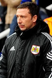 Images Dated 18th February 2012: Derek McInnes Leads Bristol City at Peterborough United, February 2012