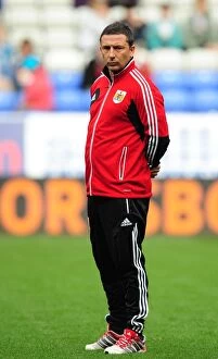 Images Dated 20th October 2012: Derek McInnes Leads Bristol City at Reebok Stadium Against Bolton Wanderers (2012)