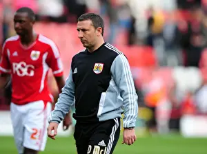 Bristol City V Birmingham City Prints: Derek McInnes Leads Bristol City vs Birmingham City in Championship Match at Ashton Gate Stadium - 23/10/2011