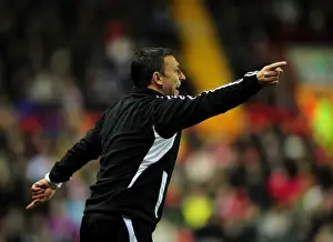Bristol City V West Ham Prints: Derek McInnes Leads Bristol City Against West Ham United at Ashton Gate Stadium, 2012