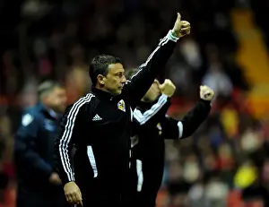 Bristol City V West Ham Prints: Derek McInnes Leads Bristol City Against West Ham United at Ashton Gate Stadium, 2012