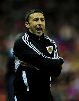 Bristol City V West Ham Prints: Derek McInnes Leads Bristol City Against West Ham United at Ashton Gate Stadium, 2012