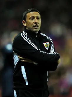 Bristol City V West Ham Prints: Derek McInnes Leads Bristol City Against West Ham United at Ashton Gate Stadium, 2012