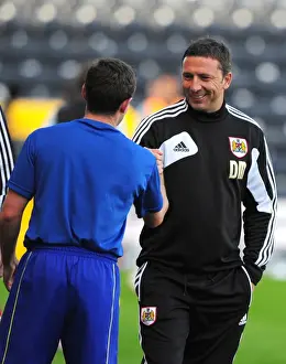 Kilmarnock V Bristol City Prints: Derek McInnes and Lee Johnson Reunited: A Pre-Season Encounter at Rugby Park (Kilmarnock vs)