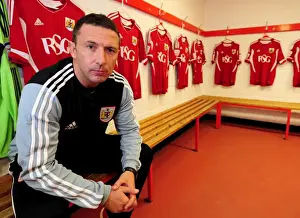 Derek McInnes Prints: Derek McInnes: Newly Crowned Manager of Bristol City Football Club at Ashton Gate Stadium (Championship)