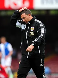 Bristol City V Blackburn Rovers Prints: Derek McInnes Ponders Over Bristol City's Missed Opportunities Against Blackburn Rovers