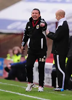 Barnsley V Bristol City Prints: Derek McInnes Rallies Bristol City at Barnsley's Oakwell Stadium