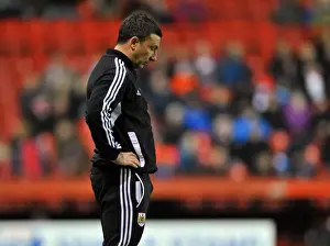 Derek McInnes Unmasked Frustration: A Disappointed Manager at Ashton Gate, 1st December 2012 (Bristol City vs. Wolves, Championship)