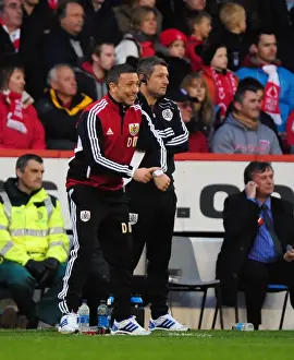 Nottingham Forest V Bristol City Prints: Derek McInnes Urges Referees for More Time: Nottingham Forest vs. Bristol City, 07-04-2012