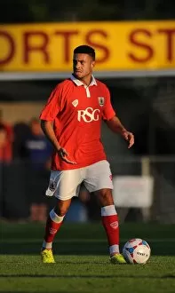 Images Dated 9th July 2014: Derrick Williams of Bristol City in Action during Pre-Season Friendly against Weston Super Mare