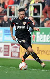 Derrick Williams of Bristol City in Action against Rotherham United, Sky Bet League One, 2014