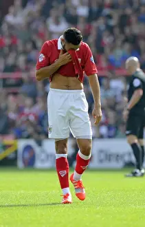 Derrick Williams of Bristol City in Action against Scunthorpe United