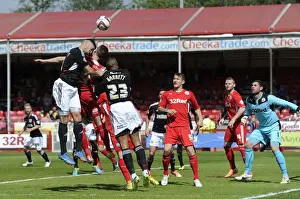 Crawley Town V Bristol City Prints: Derrick Williams Chases Goal: Intense Moment from Crawley Town vs