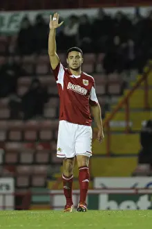 Derrick Williams Focuses on the Ball during Bristol City vs Leyton Orient Match, Sky Bet League One, 2013