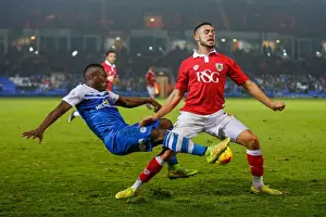 Derrick Williams vs Aaron McLean: Intense Clash at ABAX Stadium - Peterborough United vs Bristol City, Sky Bet League 1