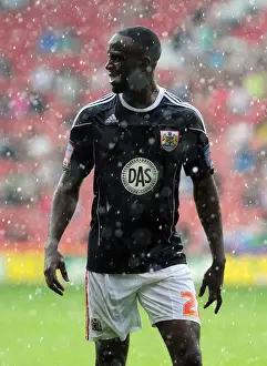 Sheffield United V Bristol City Prints: Determined Albert Adomah: Championship Showdown at Bramall Lane - Sheffield United vs