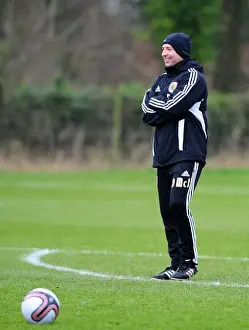 Training 12-1-12 Prints: Determined Derek McInnes: The Focused Coach of Bristol City Football Club