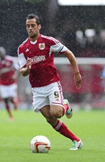 Images Dated 3rd August 2013: Determined Sam Baldock Leads Bristol City to Victory over Bradford City, August 2013
