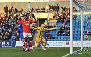 Gillingham V Bristol City Prints: Disallowed Goal: Jay Emmanuel-Thomas for Bristol City vs Gillingham (December 28, 2014)