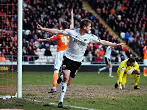 Black Pool Prints: Disallowed Goal: Steven Davies Euphoric Celebration (Bristol City vs. Blackpool, 2013)