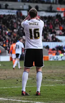 Black Pool Prints: Disallowed Goal: Steven Davies Frustration at Bloomfield Road (Blackpool vs)