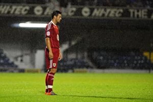 Images Dated 10th August 2010: Disappointed Ivan Sproule: Southend United Holds Off Bristol City in Carling Cup