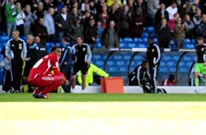 Images Dated 17th September 2011: Disappointed Nicky Maynard of Bristol City After Leeds United's League Cup Victory