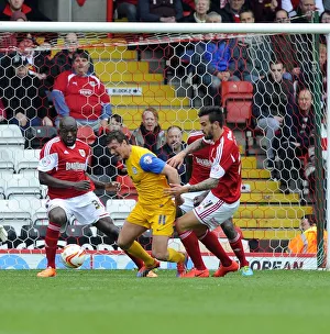 Bristol City V Preston North End Prints: Disputed Tackle: Marlon Pack vs