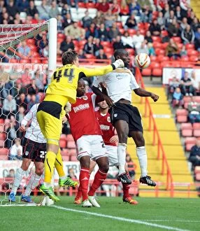 Images Dated 28th September 2013: Dramatic Clearance by Sam Walker: Bristol City vs Colchester United, Sky Bet League One