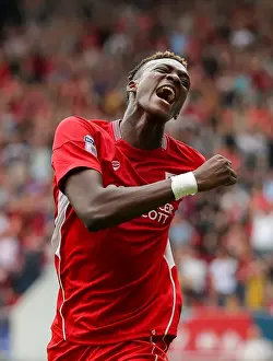 Bristol City V Aston Villa Prints: Dramatic Equalizer: Abraham Scores for Bristol City against Aston Villa